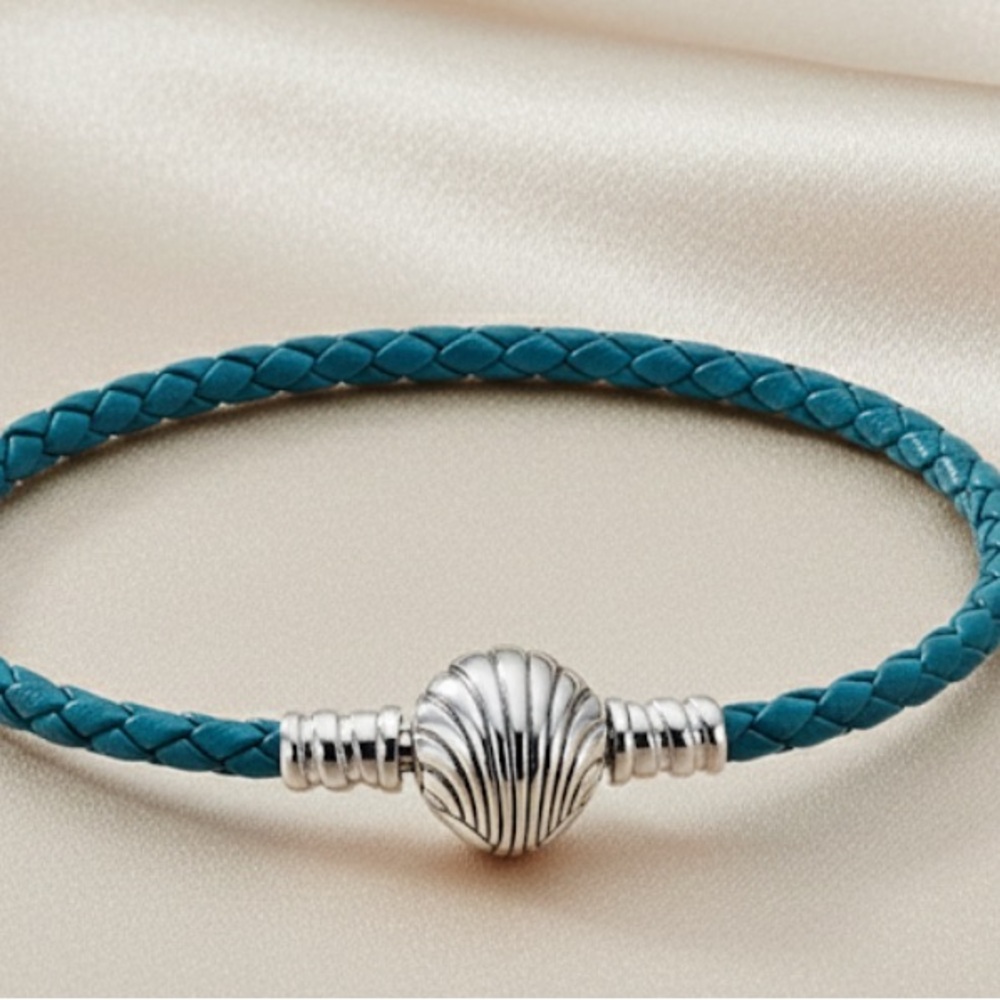 Elegant Silver and Teal Bracelet